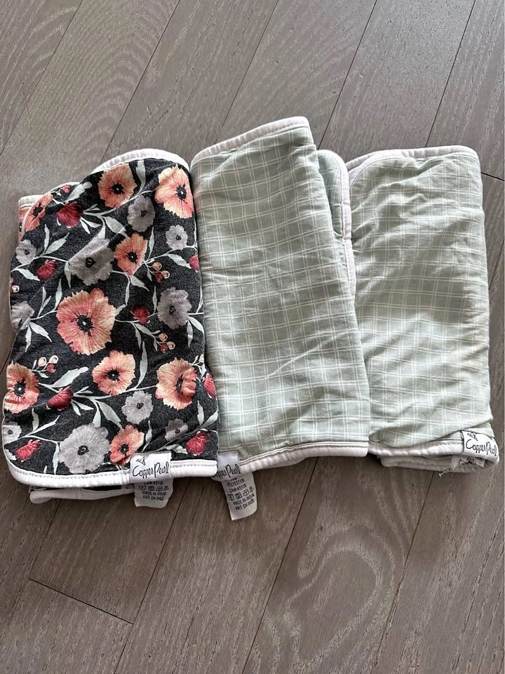 Copper Pearl Burp Cloths