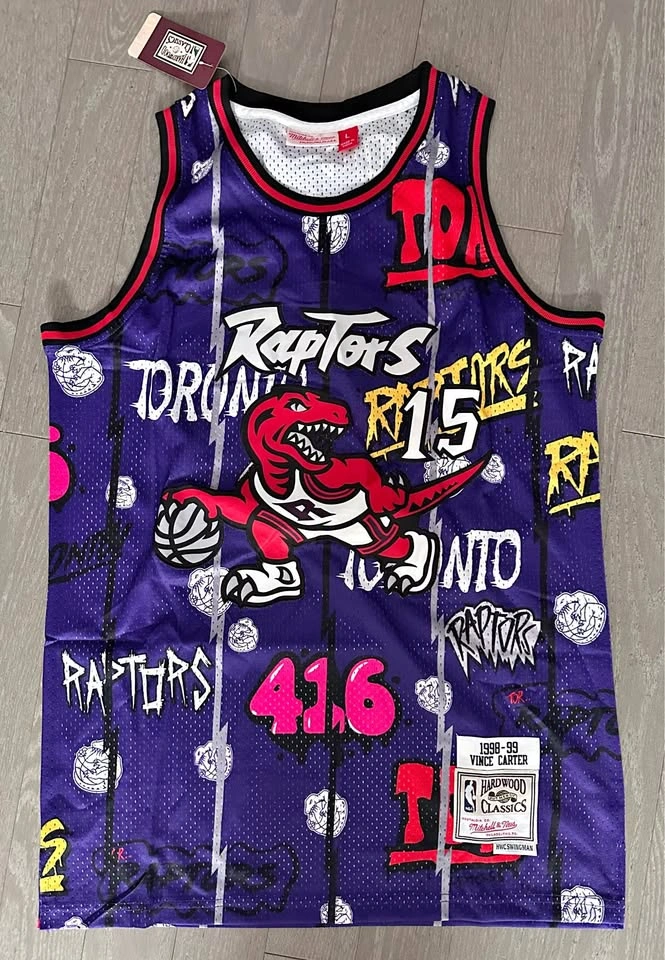 Vince Carter Purple Toronto Raptors Swingman - LARGE