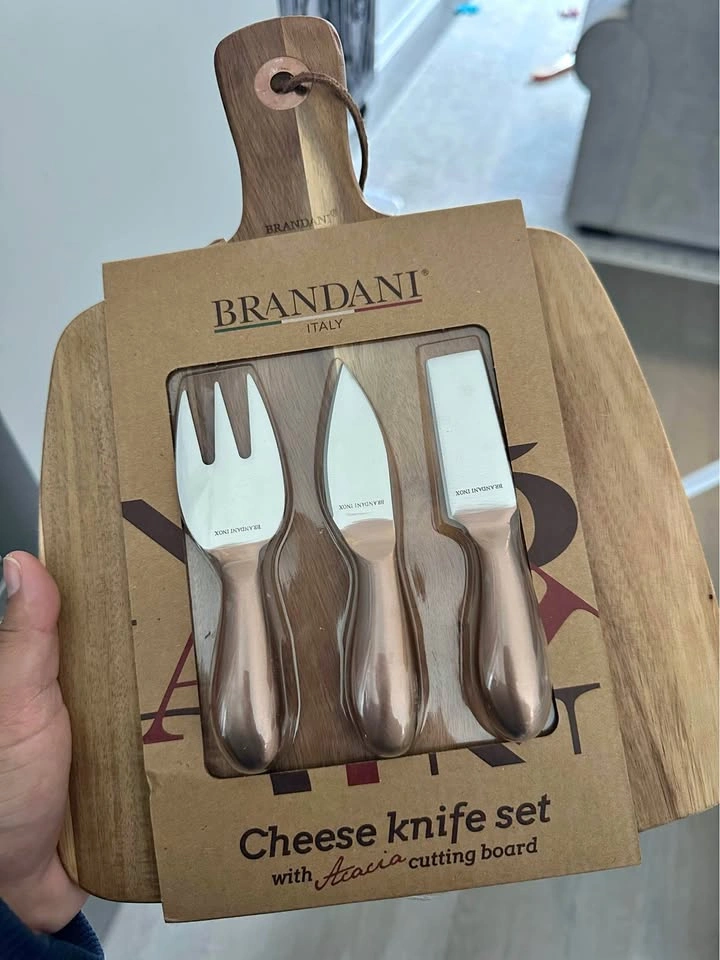 Cheese Knife Set + Acacia Boards