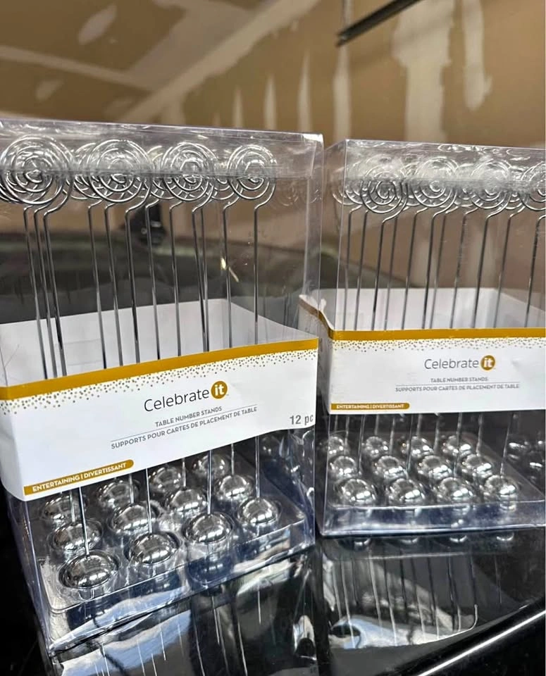 24 wedding table number stands