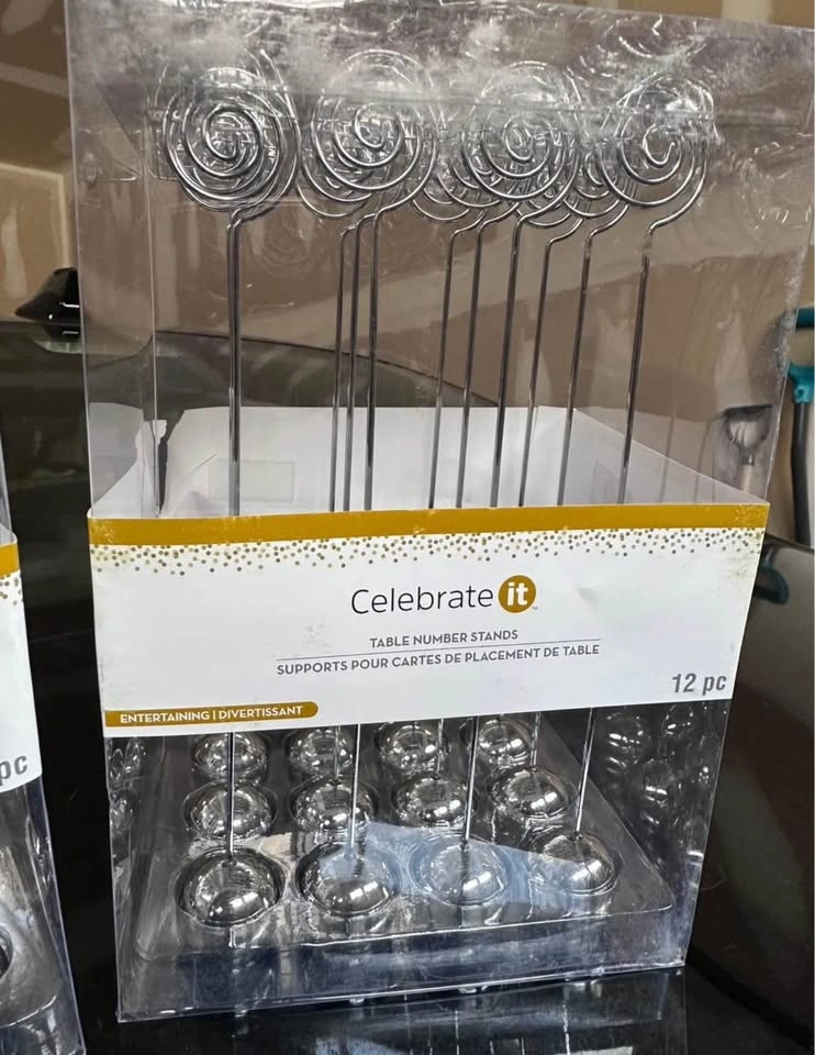 24 wedding table number stands - photo 2