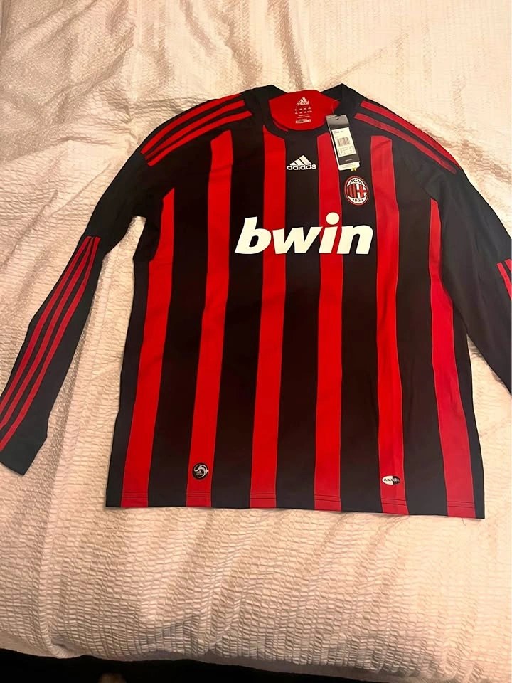 NEW LONG SLEEVE AC MILAN RONALDINHO JERSEYS