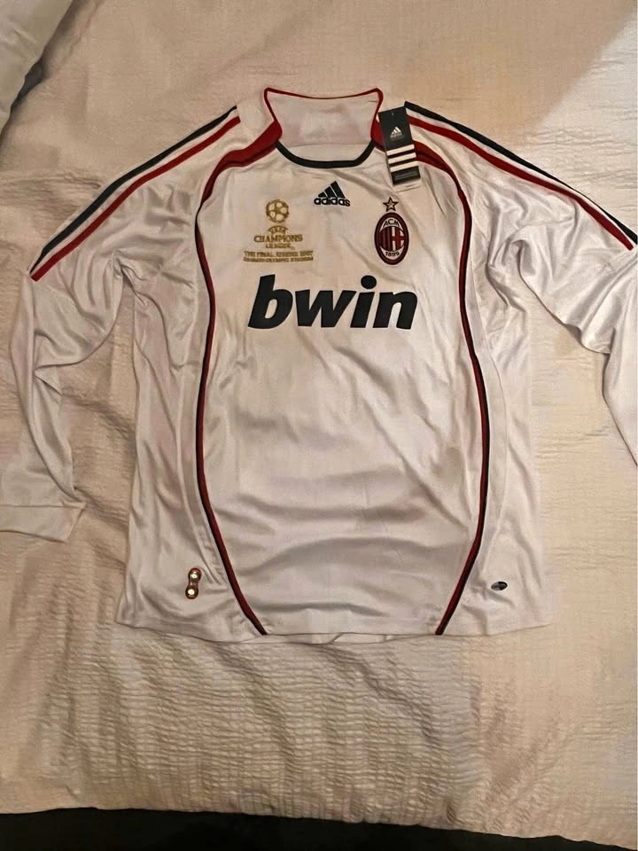 NEW LONG SLEEVE AC MILAN AWAY KAKA JERSEYS