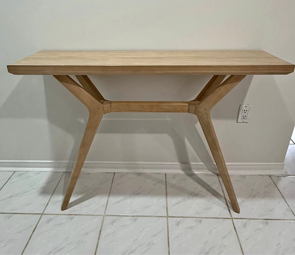 NEW Mid-Century Modern Console Table – Natural Oak