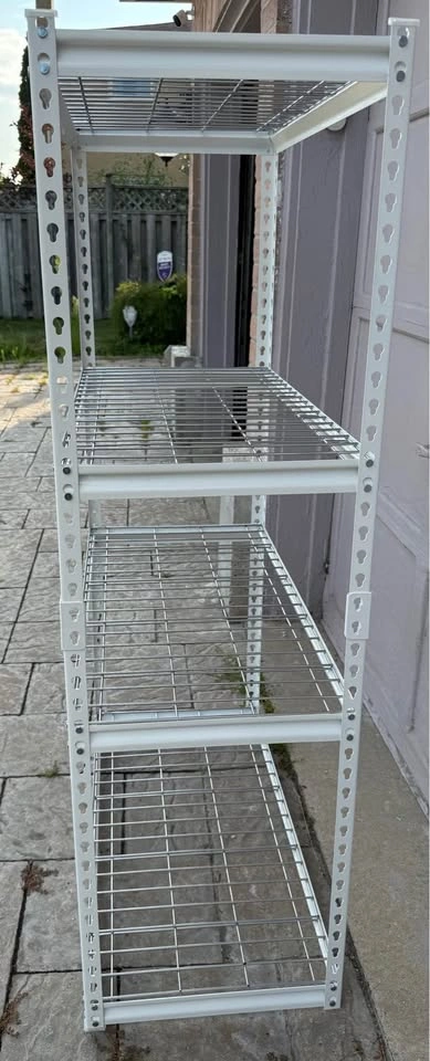 NEW PACHIRA 4-Tier White Metal Wire Storage Shelf - photo 2