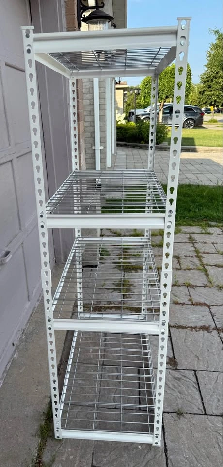 NEW PACHIRA 4-Tier White Metal Wire Storage Shelf - photo 3