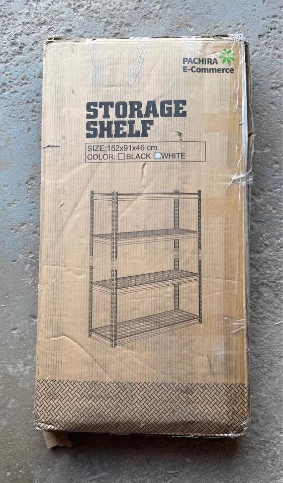 NEW PACHIRA 4-Tier White Metal Wire Storage Shelf - photo 5