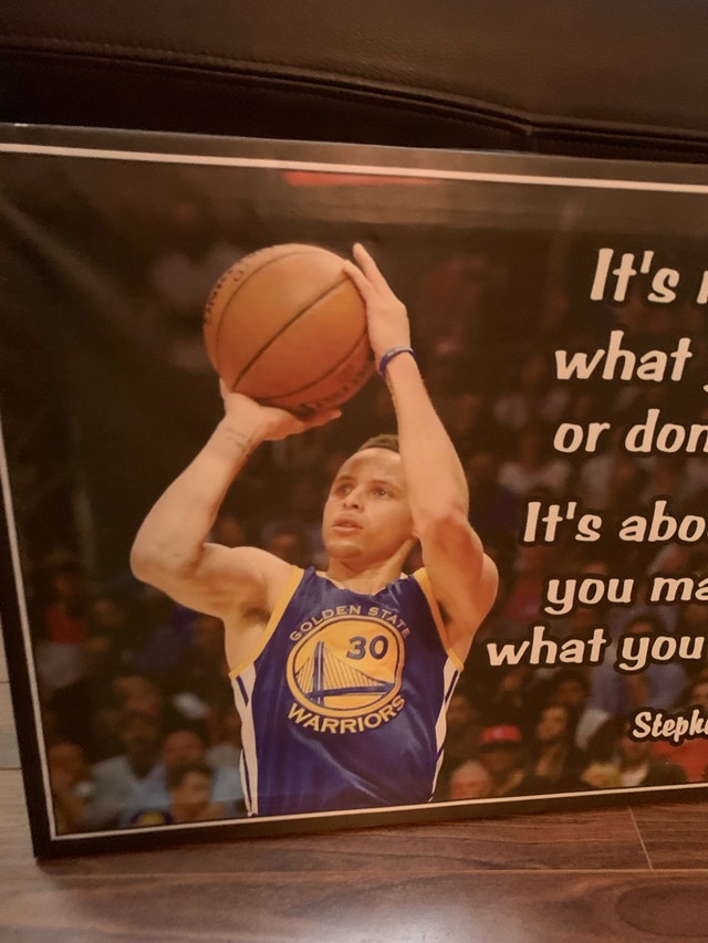 Stephen Curry Inspirational Quote Canvas Print - photo 2