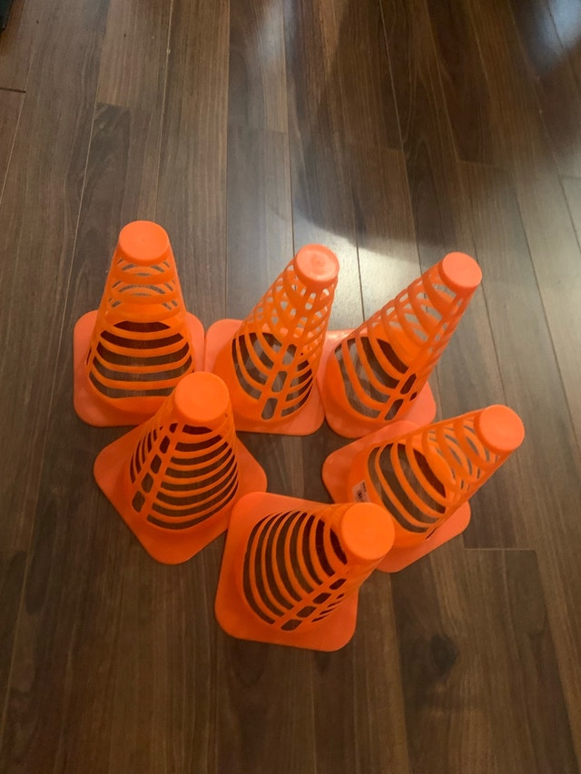 Set of small Orange traffic soccer Cones - photo 3