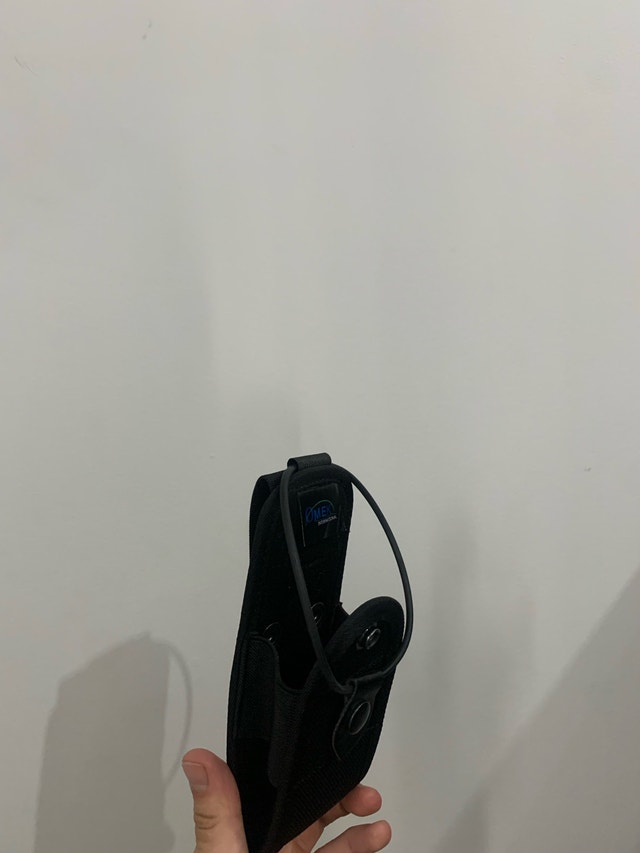 MEK International Black Pouch with Lanyard