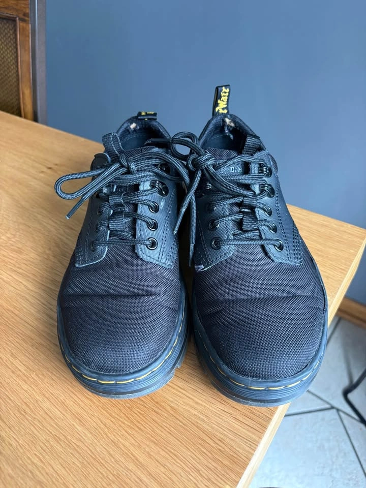 Dr. Martens Black Canvas Lace-Up Shoes - photo 2