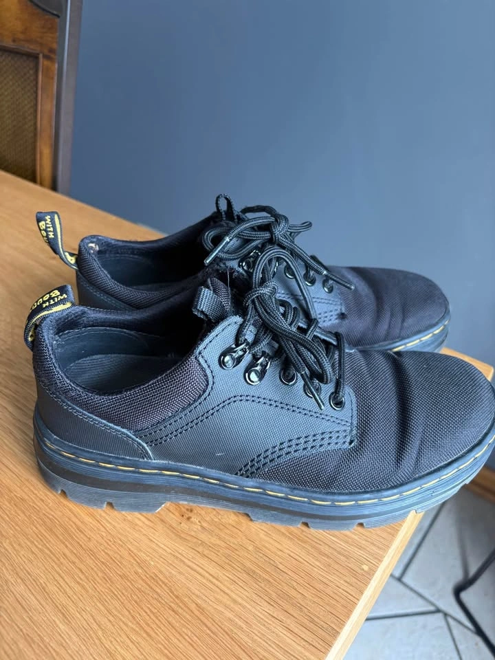 Dr. Martens Black Canvas Lace-Up Shoes - photo 3