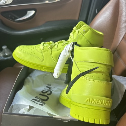 Size 10 - Nike AMBUSH x Dunk High Flash Lime - photo 5