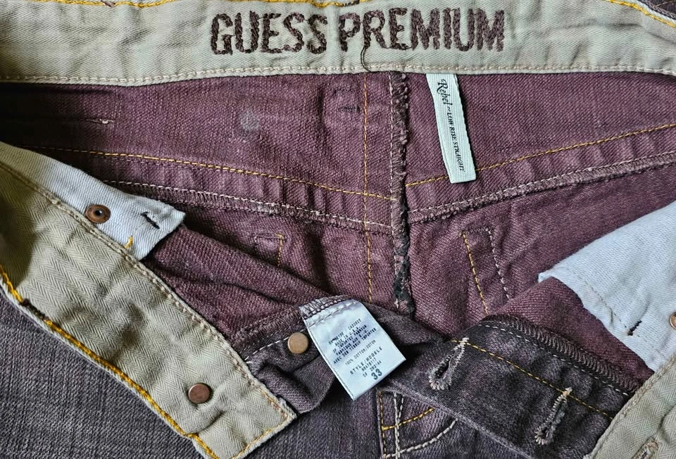 Vintage GUESS Premium "Rebel" Low Rise Straight Jeans - Size 33 - photo 3