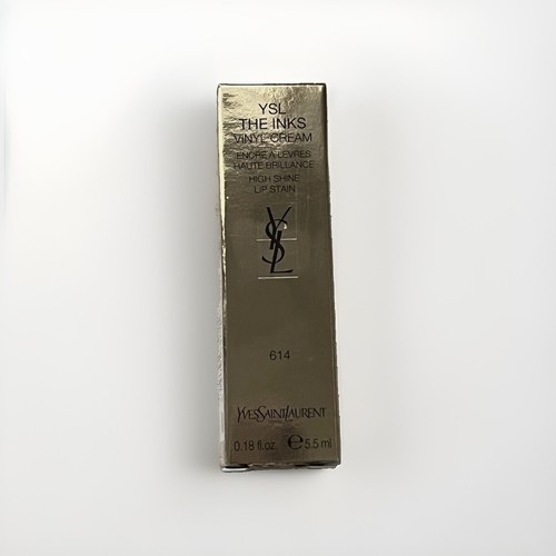 NIB YSL The Inks Vinyl Cream Lip Stain - Shade: 614 Brown Igniti