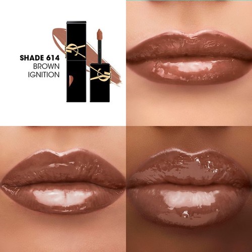 NIB YSL The Inks Vinyl Cream Lip Stain - Shade: 614 Brown Igniti - photo 4