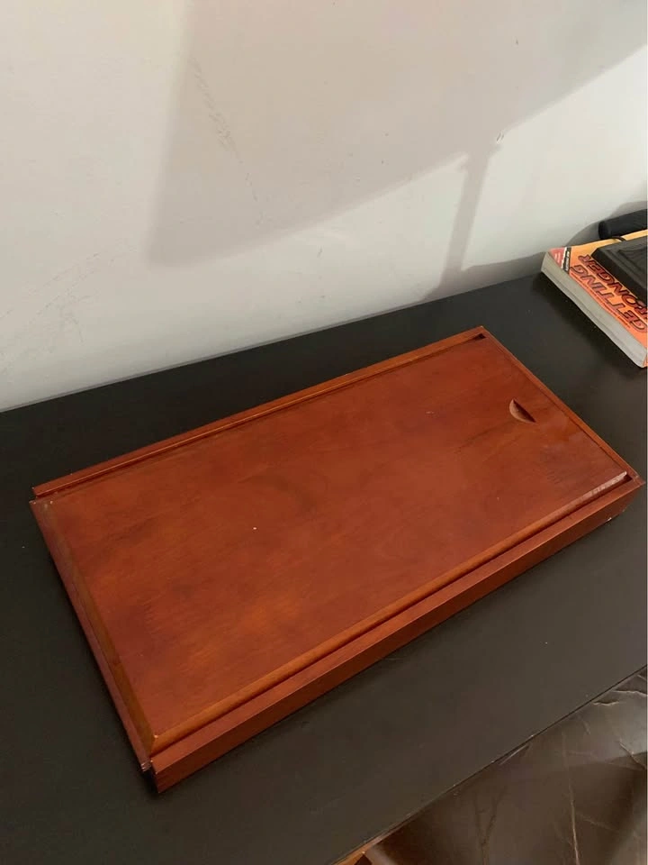 BBQ Grill Tool Set Wood Case - photo 3
