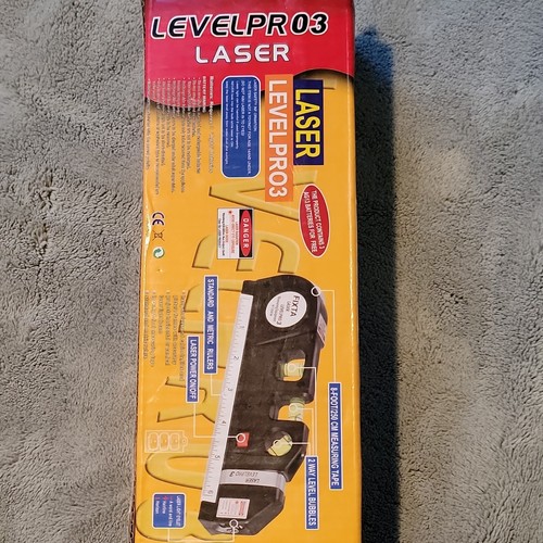 LEVELPRO03 Line Laser Level w/ 8ft Tape 2-Way Bubbles