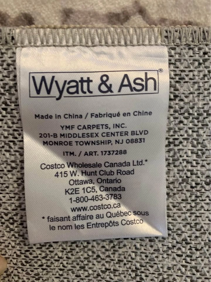 NEW Costco Wyatt & Ash 6’ x 9’ Machine Washable Area Rug - photo 4