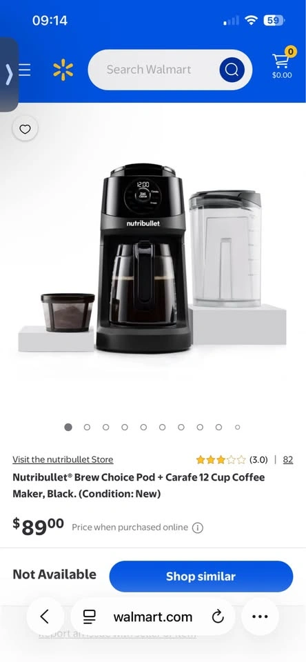 Nutribullet Brew Choice Pod + Carafe 12 Cup Coffee Maker - photo 2