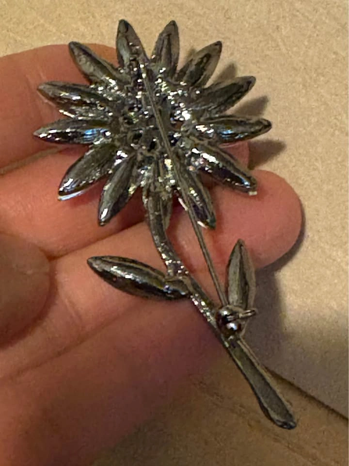 Blue Rhinestone Brooch - photo 2
