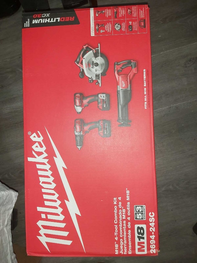 Milwaukee 4 combo tool kit