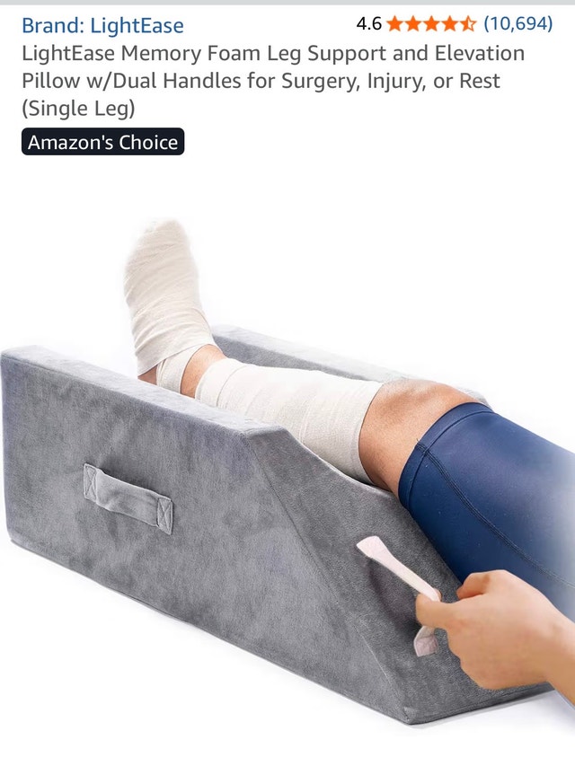 LightEase Memory Foam Leg Elevation Pillow - photo 2