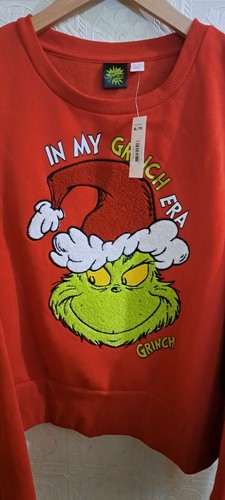 The Grinch! Cotton/Poly, Low Cut Sweatshirt/Plush Embroidery, XL - photo 3