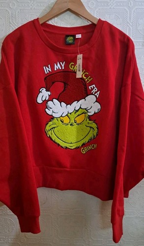 The Grinch! Cotton/Poly, Low Cut Sweatshirt/Plush Embroidery, XL - photo 4