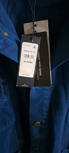 Tommy Hilfiger Men's XL Dark Teal Denim/Cotton Jacket NWT - photo 2