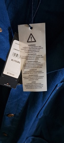 Tommy Hilfiger Men's XL Dark Teal Denim/Cotton Jacket NWT - photo 3
