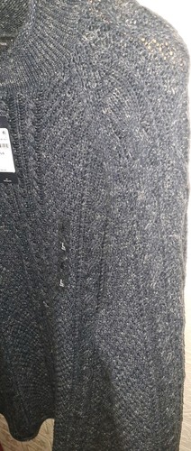 Tommy Hilfiger Men's LG 100% Cotton Indigo Cable-Knit Sweater - photo 4