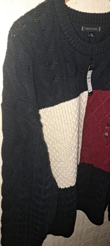 Tommy Hilfiger Men's XL Heavy Wool Blend Fisherman Sweater - photo 4