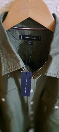 Tommy Hilfiger, M's XXL, 100% Thick Cotton, Military Green, Canv