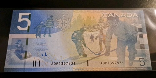 2006 Bank of Canada $5 Four Digit Radar Note AOP 1397931