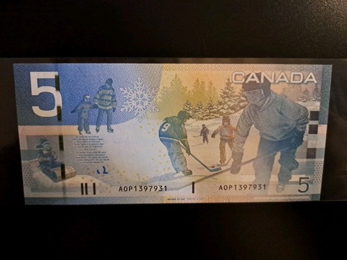 2006 Bank of Canada $5 Four Digit Radar Note AOP 1397931 - photo 2