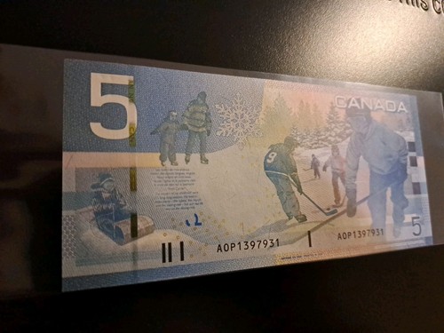 2006 Bank of Canada $5 Four Digit Radar Note AOP 1397931 - photo 3