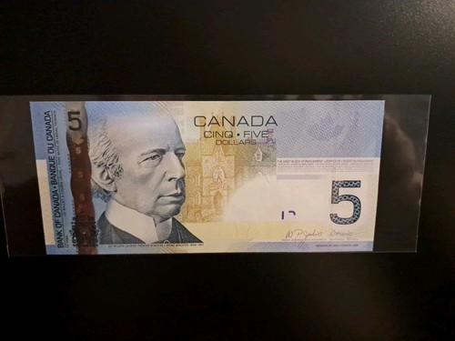 2006 Bank of Canada $5 Four Digit Radar Note AOP 1397931 - photo 5