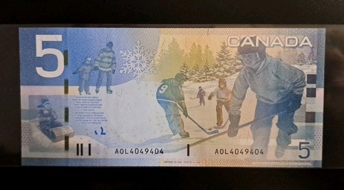 2006 Bank of Canada $5 Three Digit Radar Note