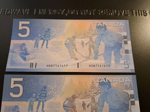2003-04 Bank Of Canada $5, 3 & 4 Digit Radar Notes - photo 2