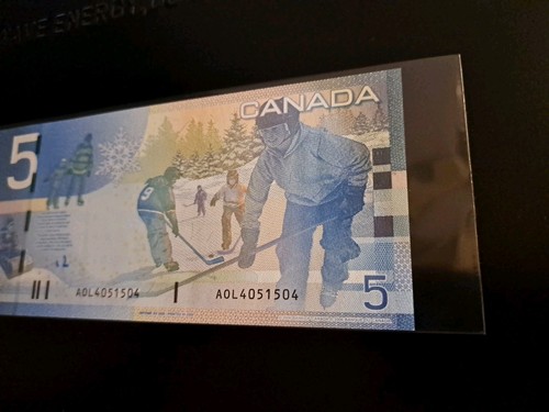 2006 Bank of Canada $5 Radar Note AOL 4051504 UNC - photo 3