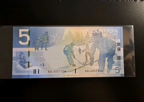 2006 Bank of Canada $5 Radar Note AOL 4051504 UNC - photo 5