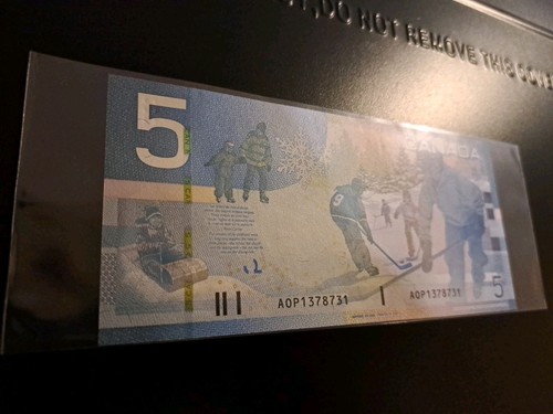 2006 Bank of Canada $5 Four Digit Radar Note AOP 1378731 - photo 3