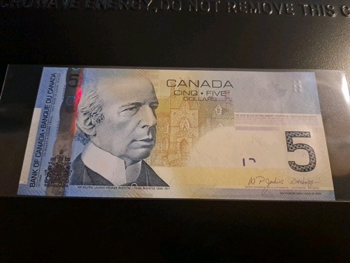 2006 Bank of Canada $5 Four Digit Radar Note AOP 1378731 - photo 5