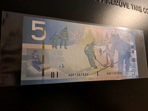 2006 Bank Of Canada $5 Four Digit Radar Note AOP 1387831 - photo 3