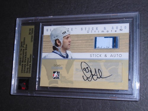 2006-07 In The Game Ultimate Doug Gilmour Maple Leafs Card - photo 3