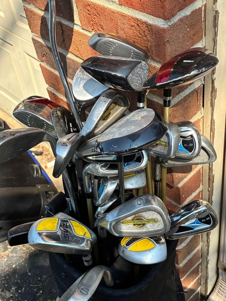 Vintage Taylor Made golf bag with left handed golf clubs - photo 4