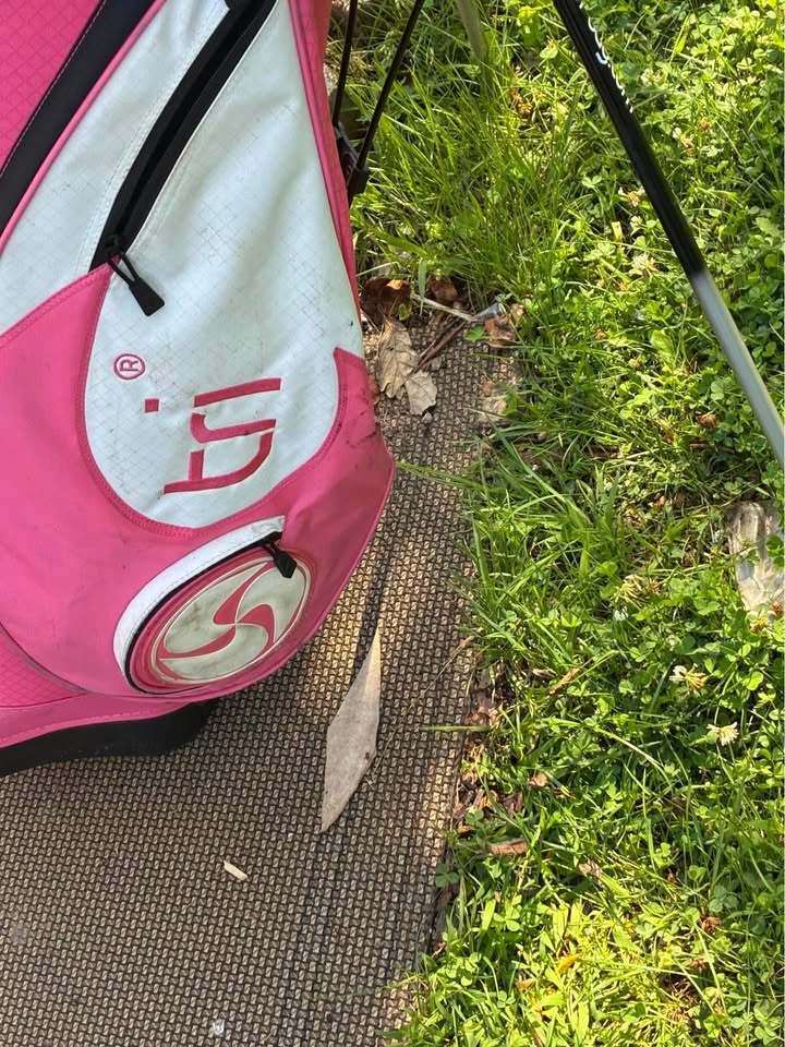 Tri-bag pink woman standing golf bag - photo 2