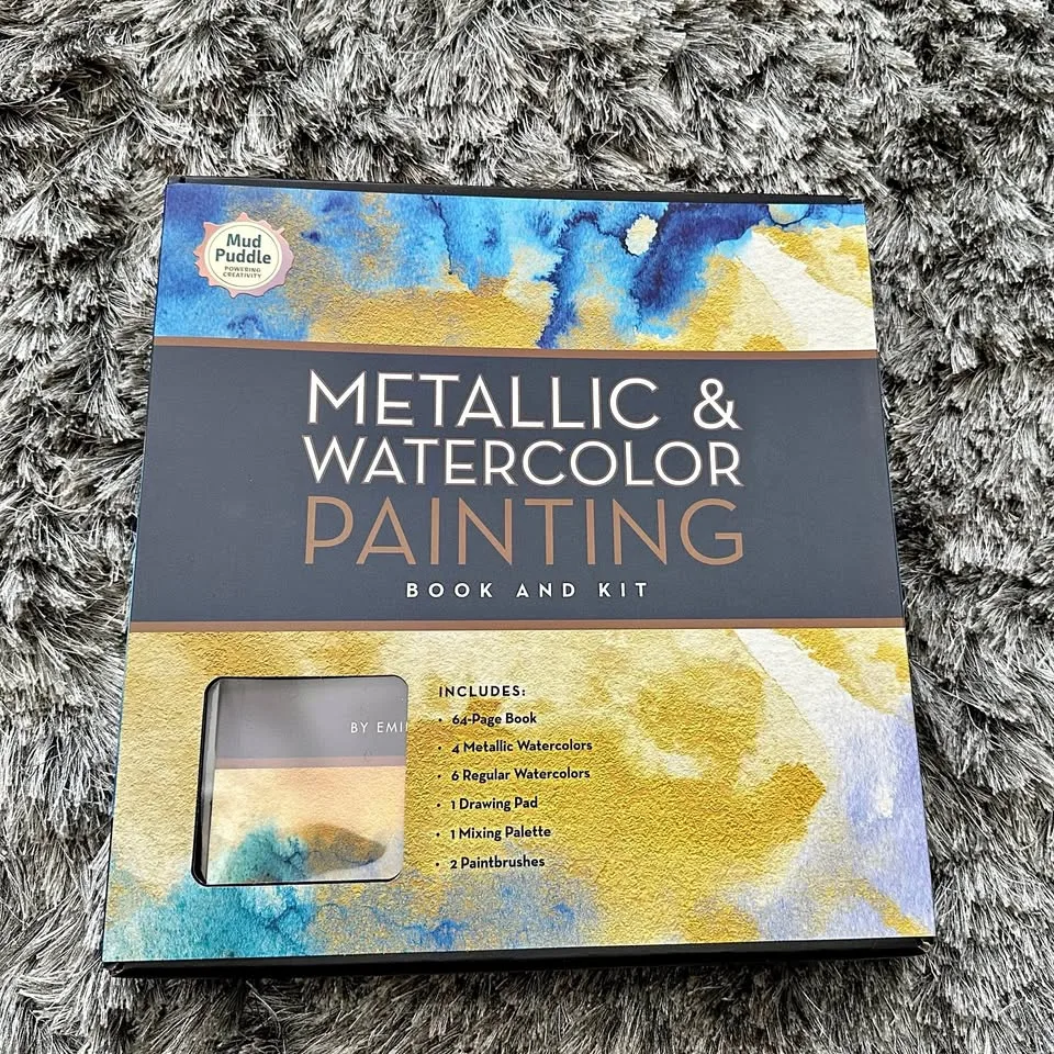 Metallic & Watercolor Painting Book and Kit