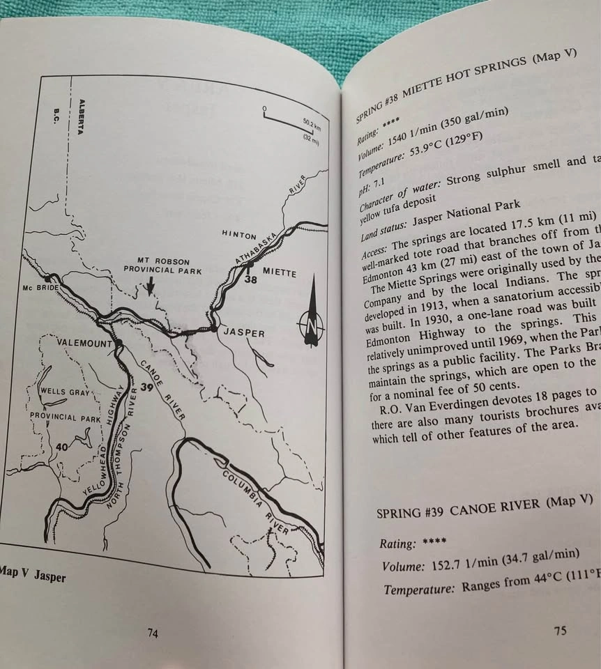 Vintage Hot-springs Of Western Canada Guide Book By Jim McDonald - photo 3